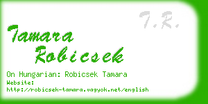 tamara robicsek business card